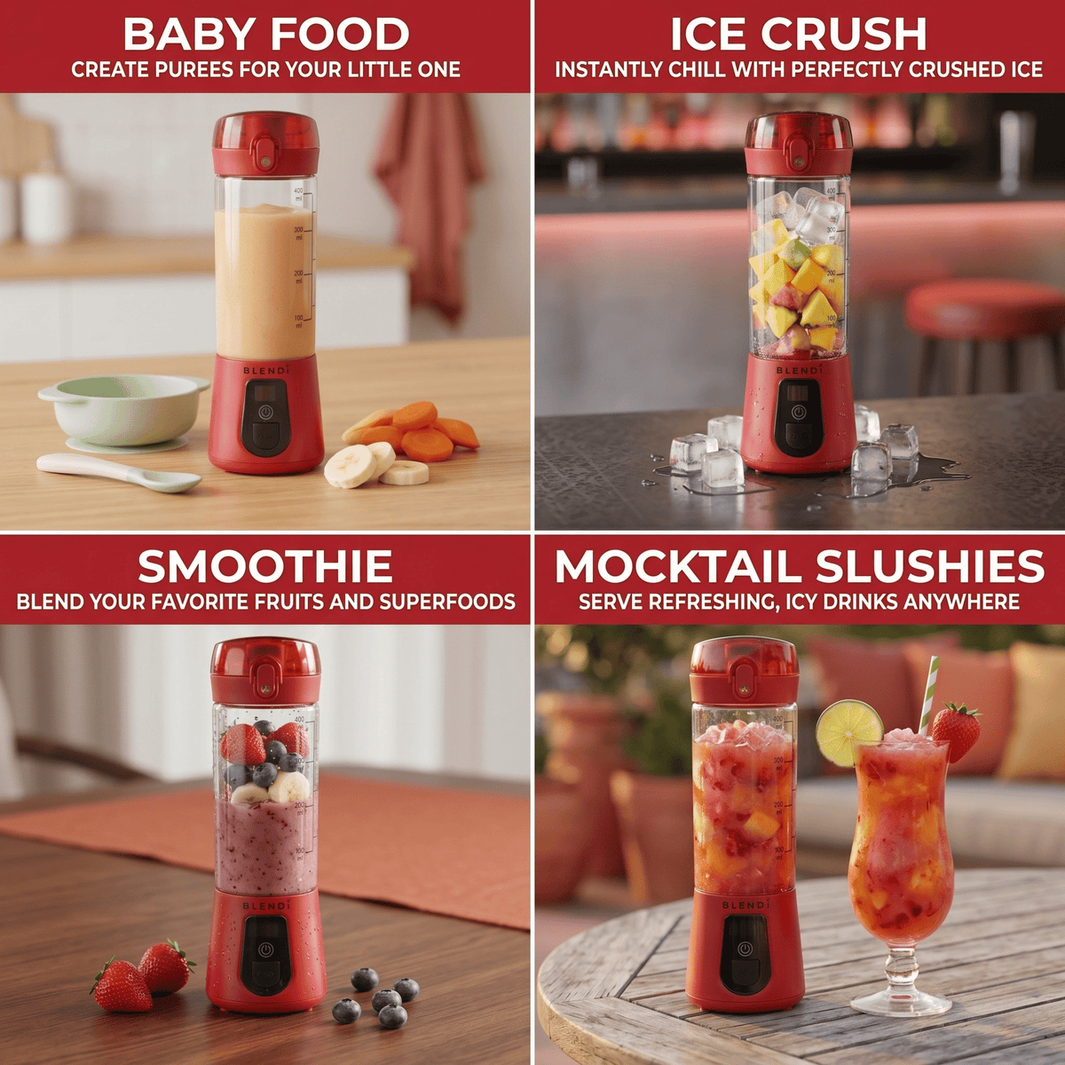 Pro+ Ice Crushing Portable Blender (17oz)Torqelo.com