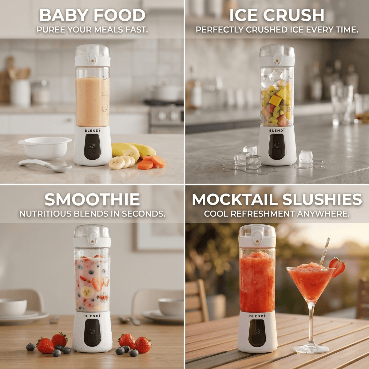 Pro+ Ice Crushing Portable Blender (17oz)Torqelo.com