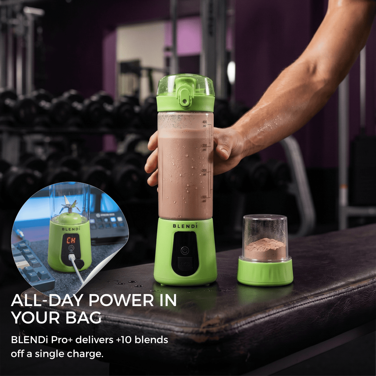 Pro+ Ice Crushing Portable Blender (17oz)Torqelo.com