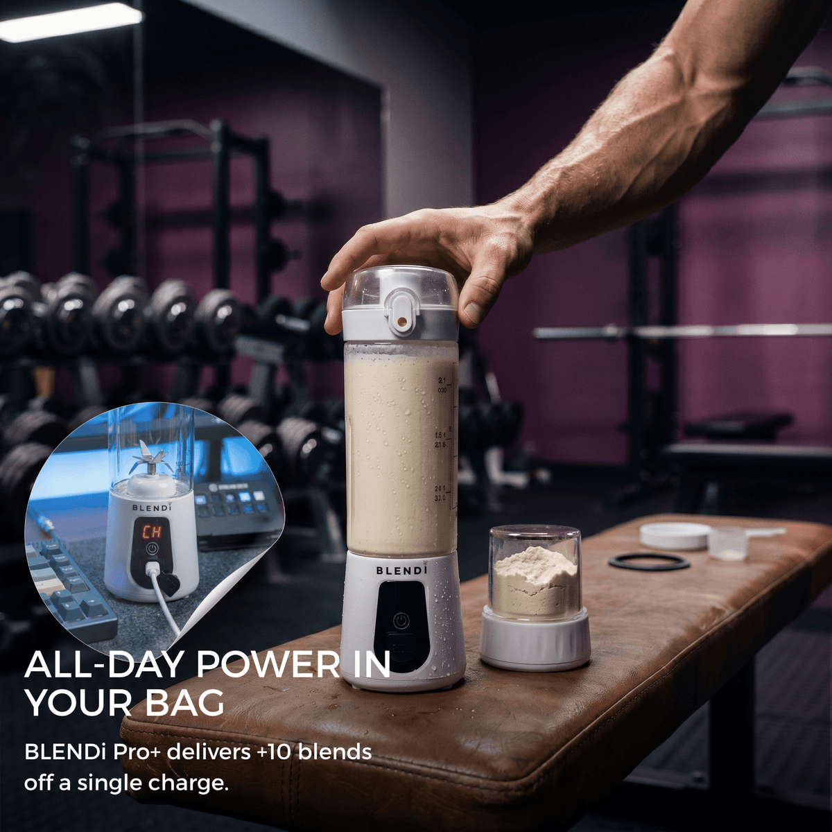 Pro+ Ice Crushing Portable Blender (17oz)Torqelo.com