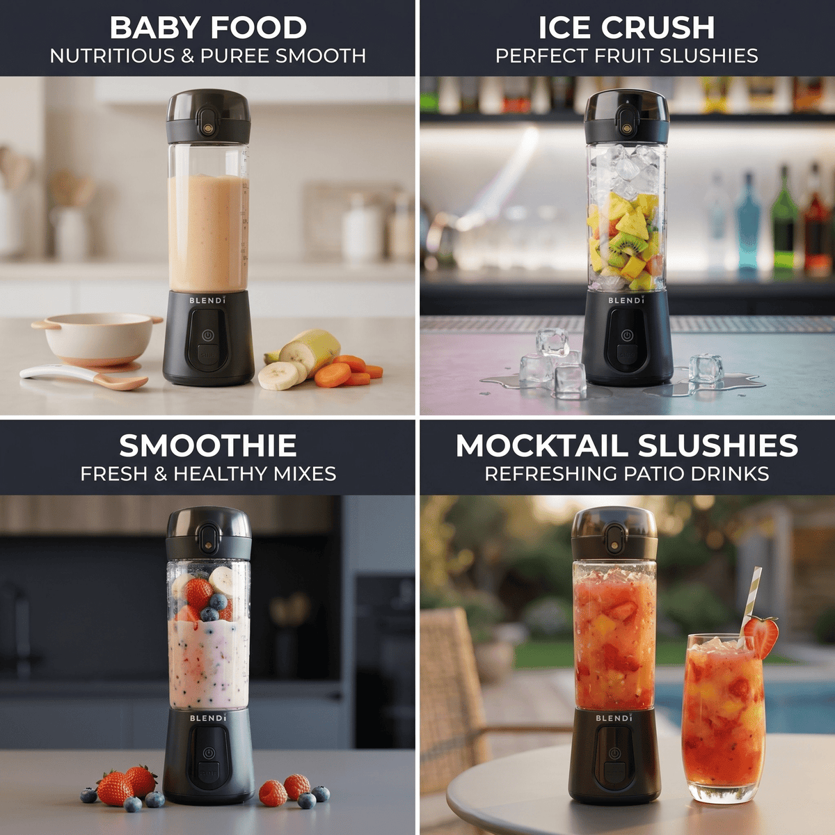 Pro+ Ice Crushing Portable Blender (17oz)Torqelo.com