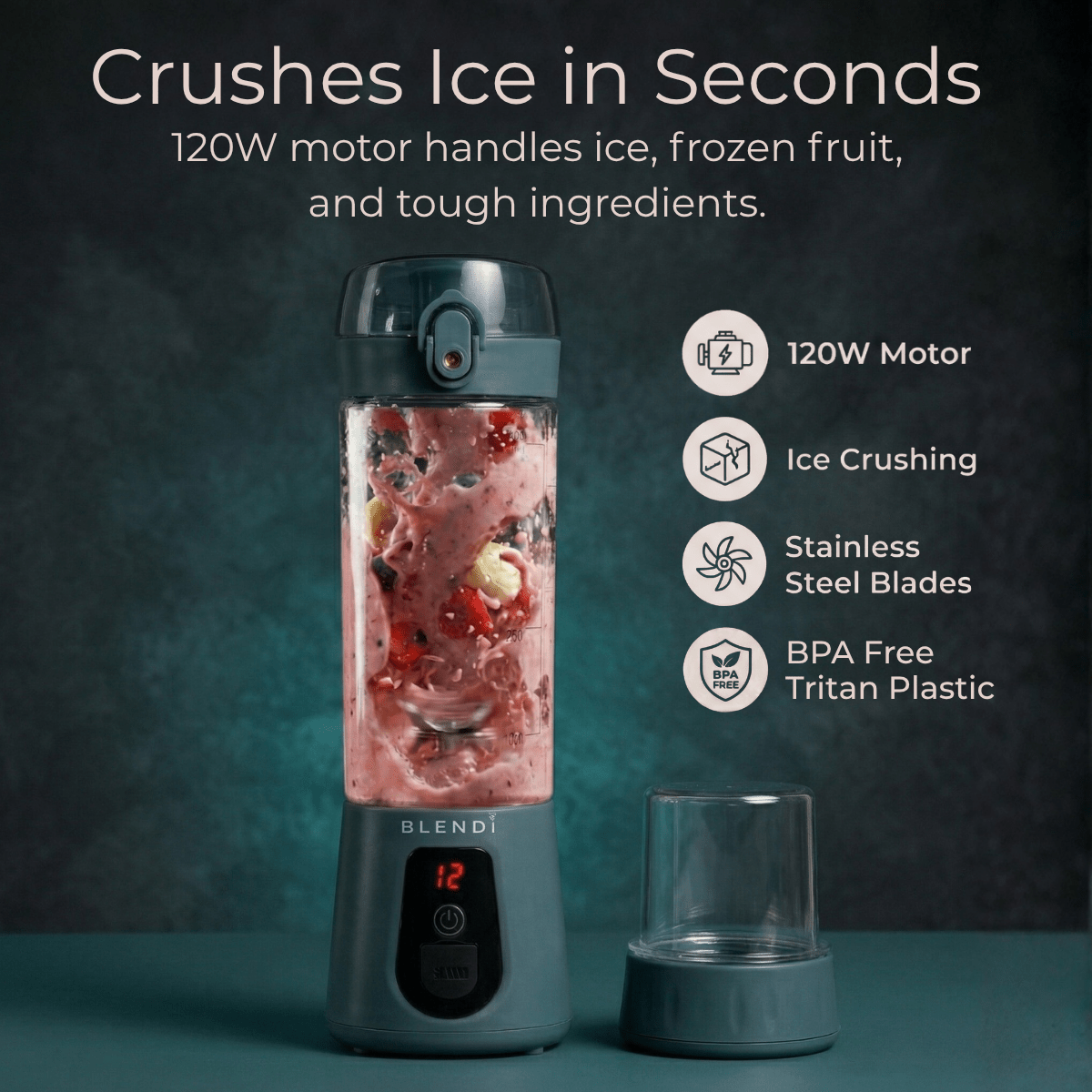 Pro+ Ice Crushing Portable Blender (17oz)Torqelo.com