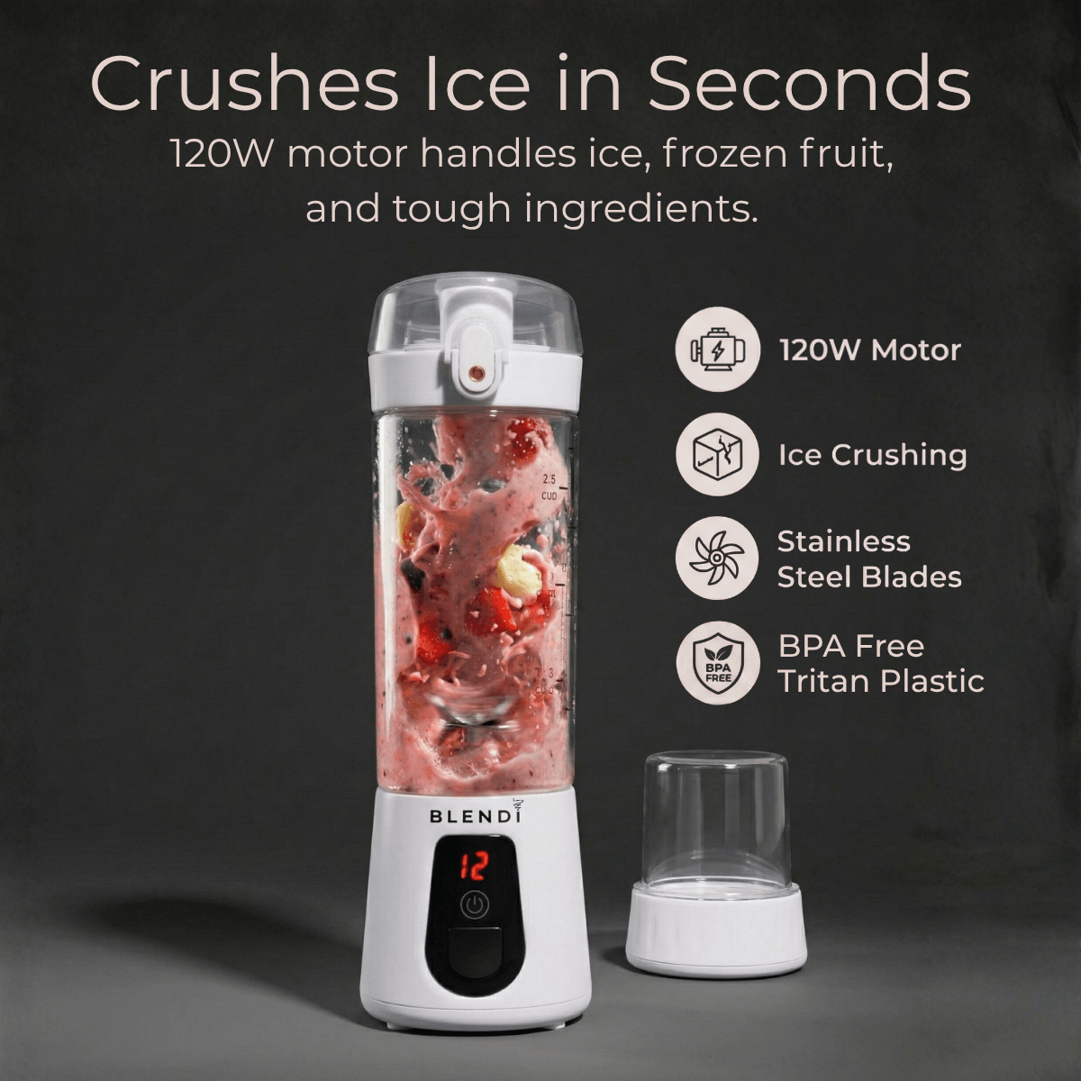 Pro+ Ice Crushing Portable Blender (17oz)Torqelo.com