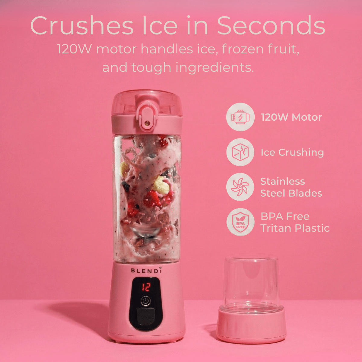 Pro+ Ice Crushing Portable Blender (17oz)Torqelo.com