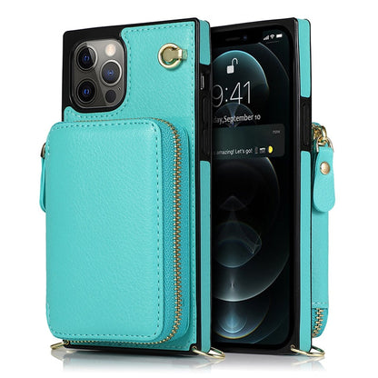 Zipper Wallet Case with Adjustable Crossbody Strap for iphone by Yellow Pandora