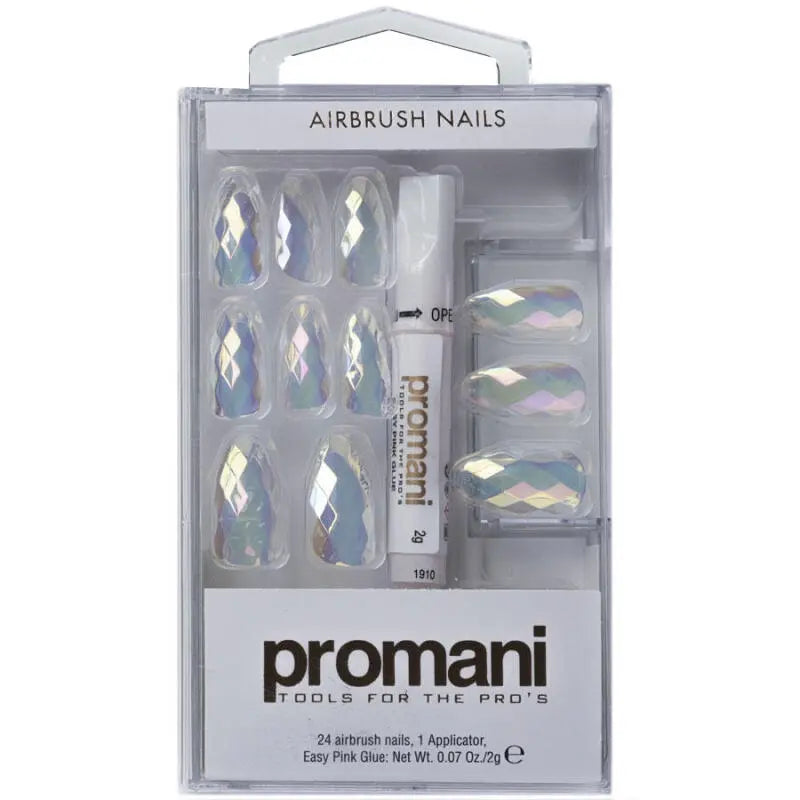 Promani Metallic Press-On Nail Kit No: PR-5672 (24 pcs) by Beauty Care Bag
