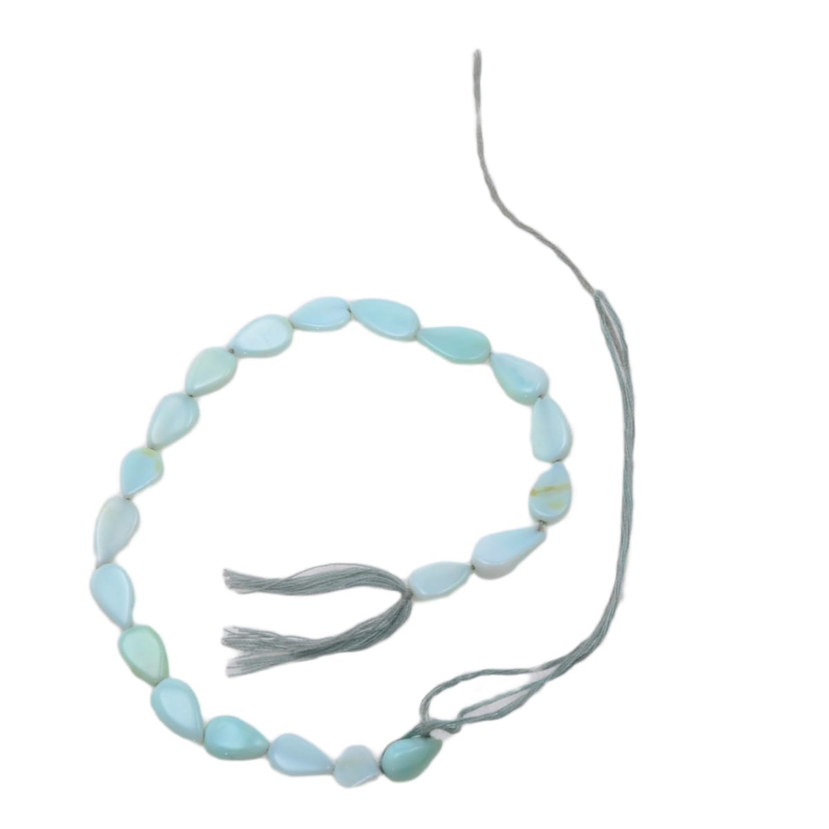 Amazonite Teardrop Gemstone Beads 7.5 Inch Strand - Natural Blue Green Stone by Continental Bead Suppliers