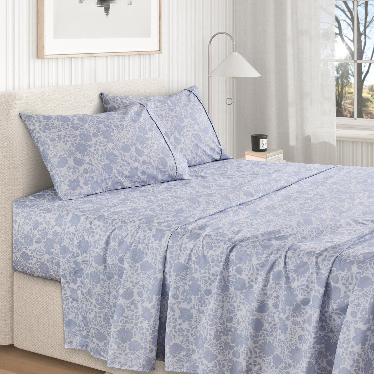 Watercolor Floral Sheet Set - Delia Collection by Great Bay Home