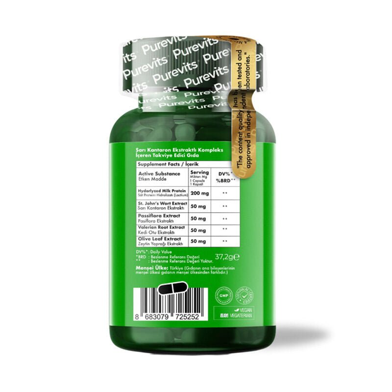 Purevits St. John's Wort Complex Herbal Supplement 60 CapsulesSupplementsTorqelo.com