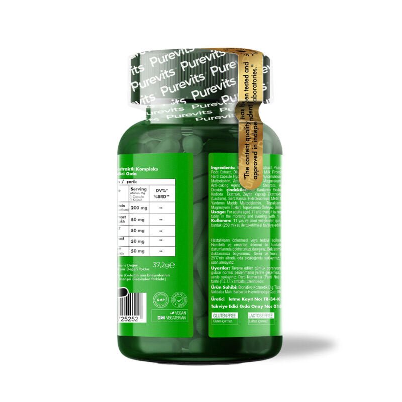 Purevits St. John's Wort Complex Herbal Supplement 60 CapsulesSupplementsTorqelo.com