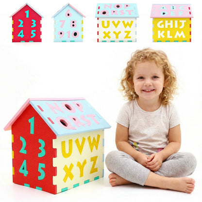 Puzzle Floor Mats with Interlocking Alphabet and Number for KidsTorqelo.com