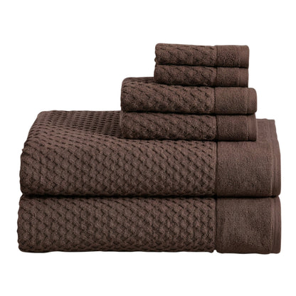 Cotton Diamond Waffle Weave Bath Towel Set - Grayson Collection by Great Bay Home