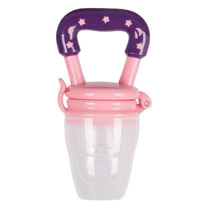 Sevi Bebe Silicone Baby Fruit Feeder & Teether: Safe Introduction to Fruit, Soothes Teething Pain - Pink, EN14372 Compliant by Beauty Care Bag