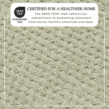 100% Cotton Checkered Jacquard Bath Towel Set - Giuliana Collection by Great Bay Home