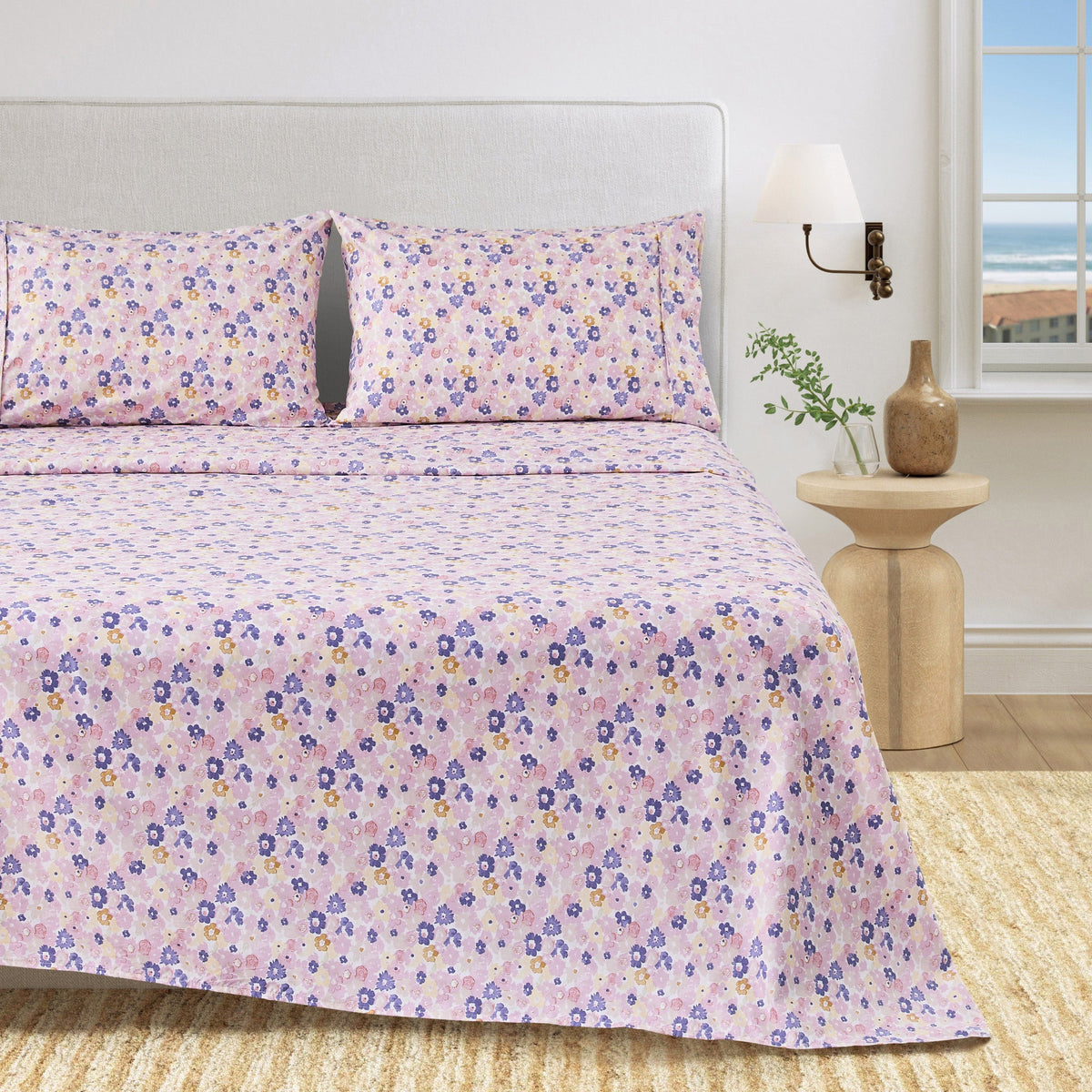 Watercolor Floral Sheet Set - Delia Collection by Great Bay Home