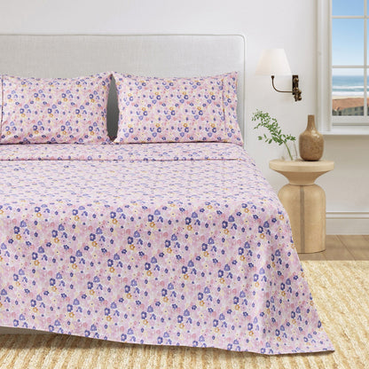 Watercolor Floral Sheet Set - Delia Collection by Great Bay Home