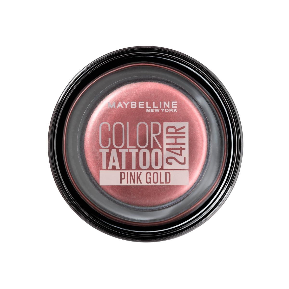 Maybelline Color Tattoo 24H Cream Eyeshadow - Pink Gold: Long Lasting, Water Resistant, Smudge Proof Creamy Eye Color by Beauty Care Bag
