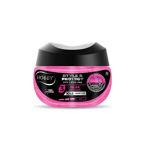 Hobby hair styling gel with 24 hour hold