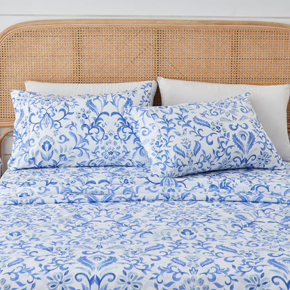 Watercolor Floral Sheet Set - Delia Collection by Great Bay Home