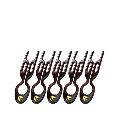 Fiona Franchimon No. 1 Hairpin Brown Hair Clips 5 Pack by Beauty Care Bag