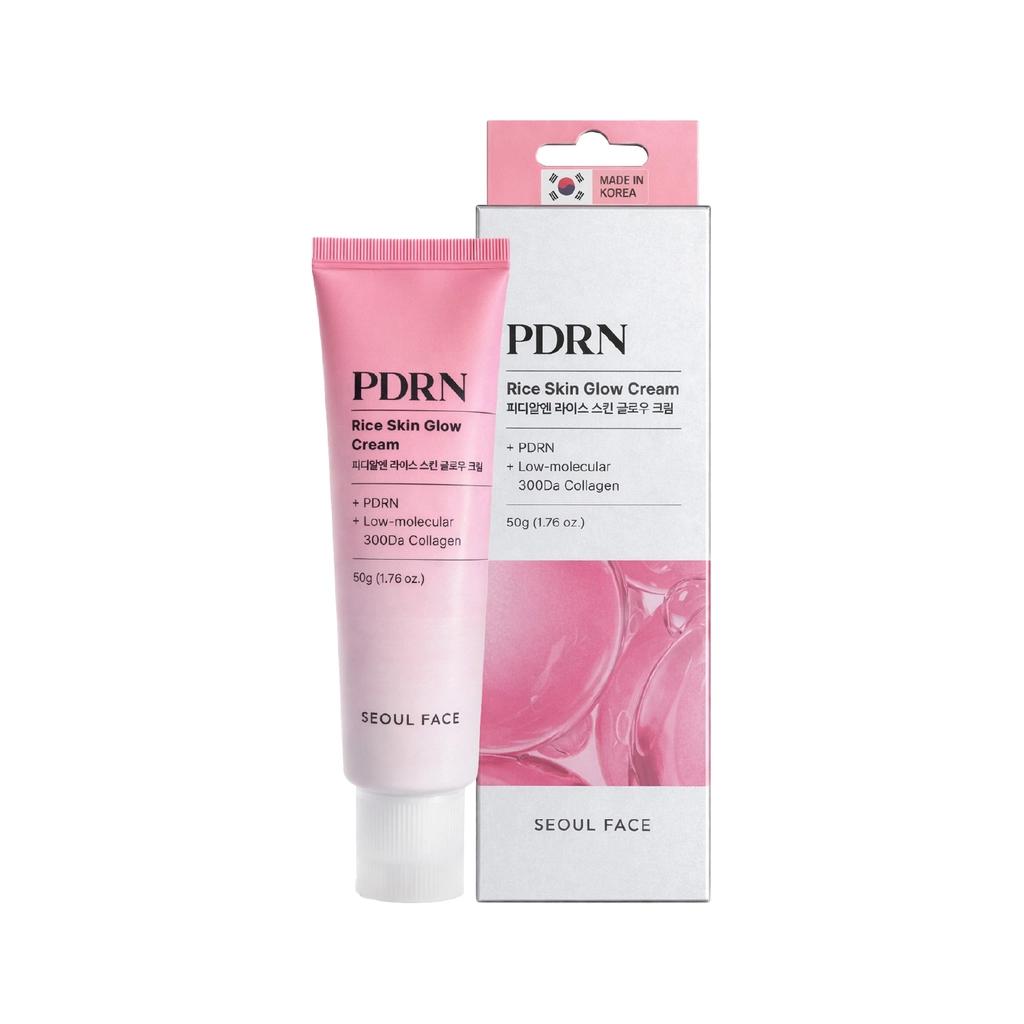 Dermal PDRN Rice Skin Glow Face Cream for Radiant Skin 50g by Beauty Care Bag