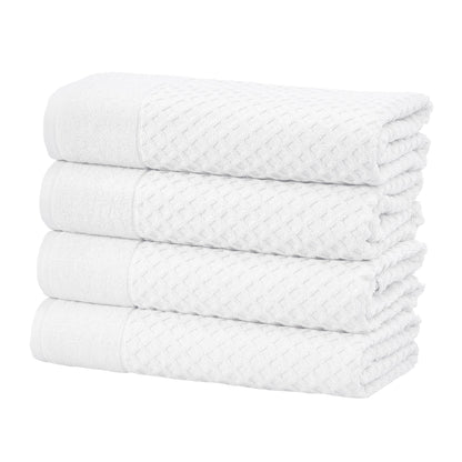 Cotton Diamond Waffle Weave Bath Towel Set - Grayson Collection by Great Bay Home