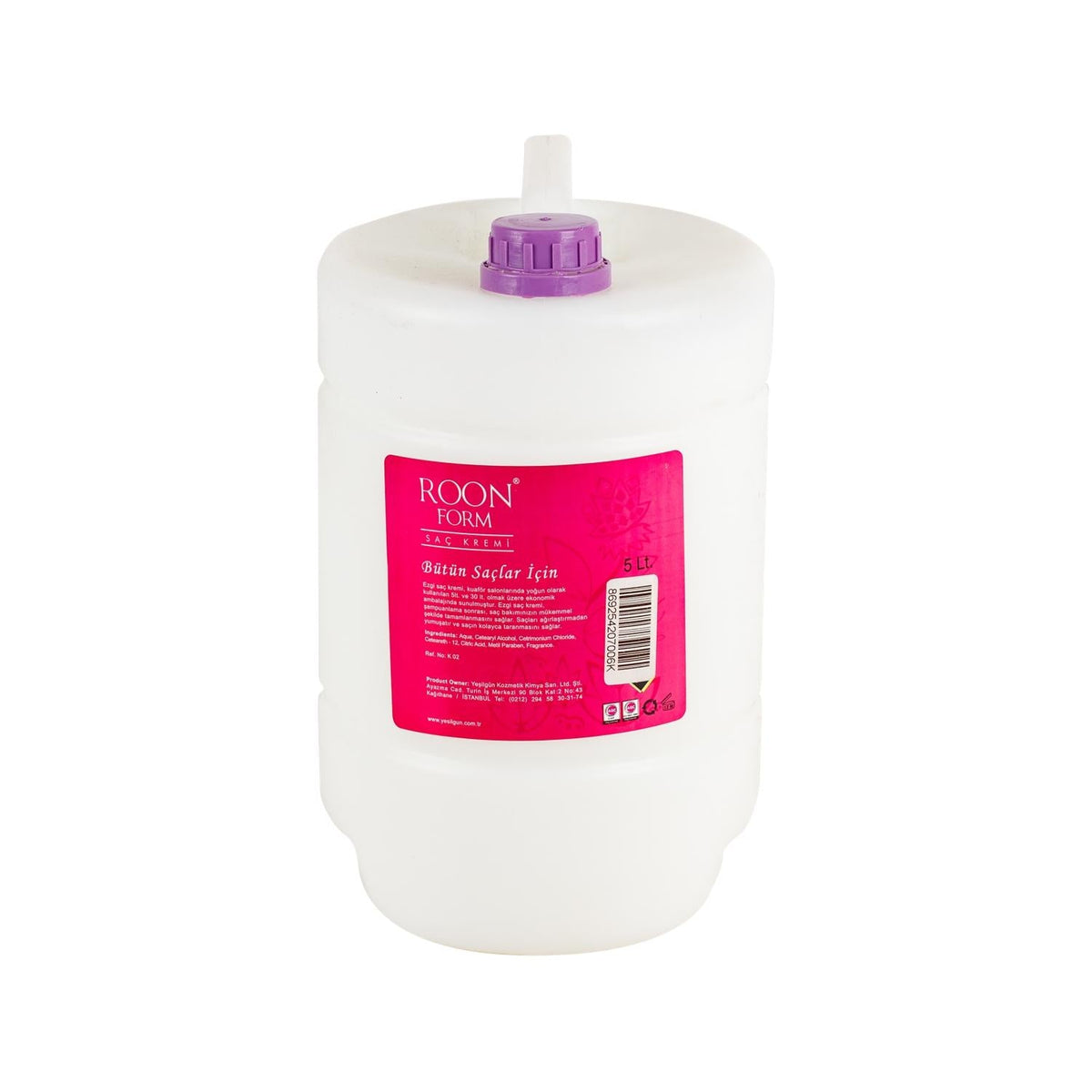 Roon Form Hair Cream 5000ml - Bulk Nourishing Hair Care for All Hair Types by Beauty Care Bag