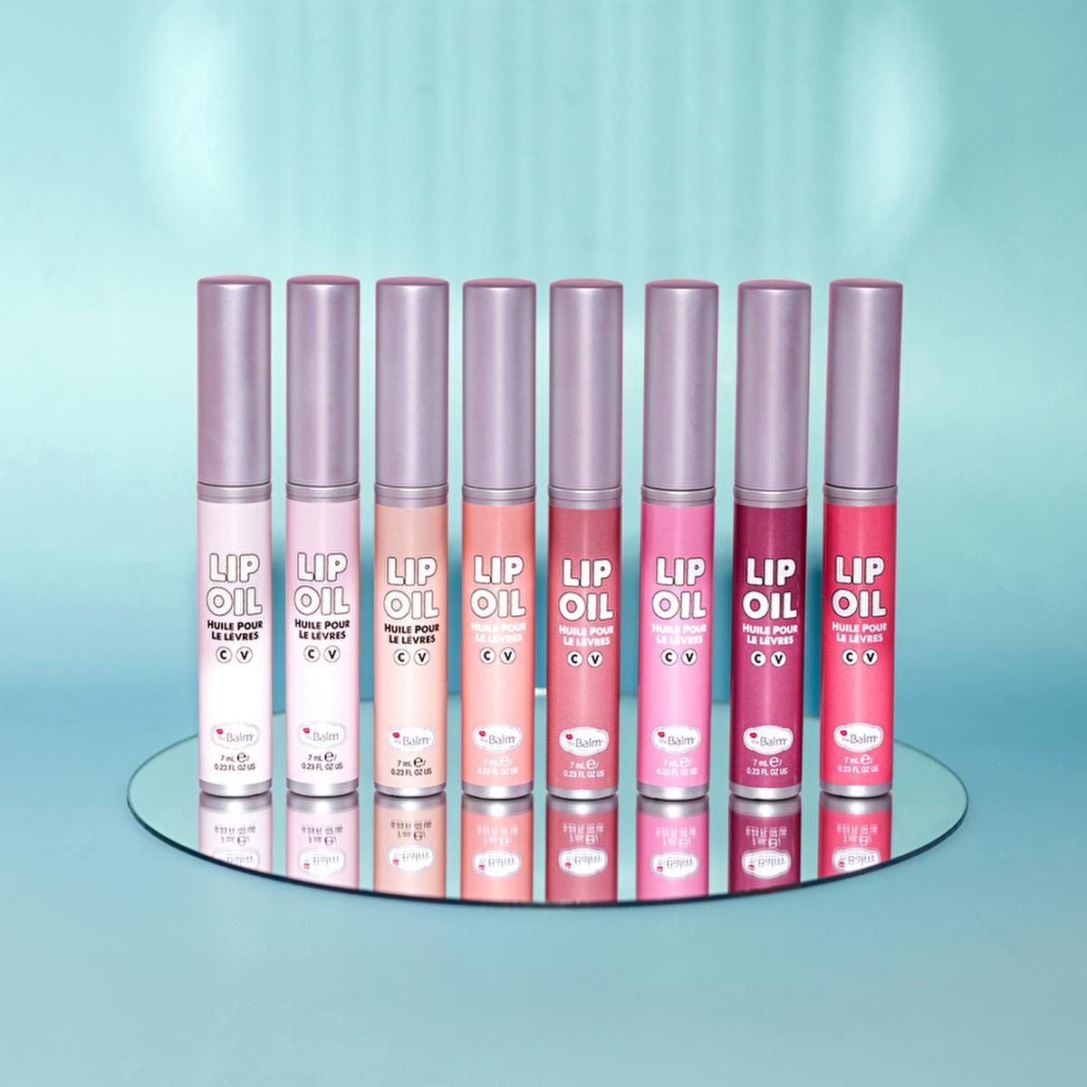 theBalm Too Slow, Mauve Over Lip Oil: Hydrating, Non-Sticky Gloss for a Healthy, Plump Look - Long-Lasting Color & Subtle Tint by Beauty Care Bag