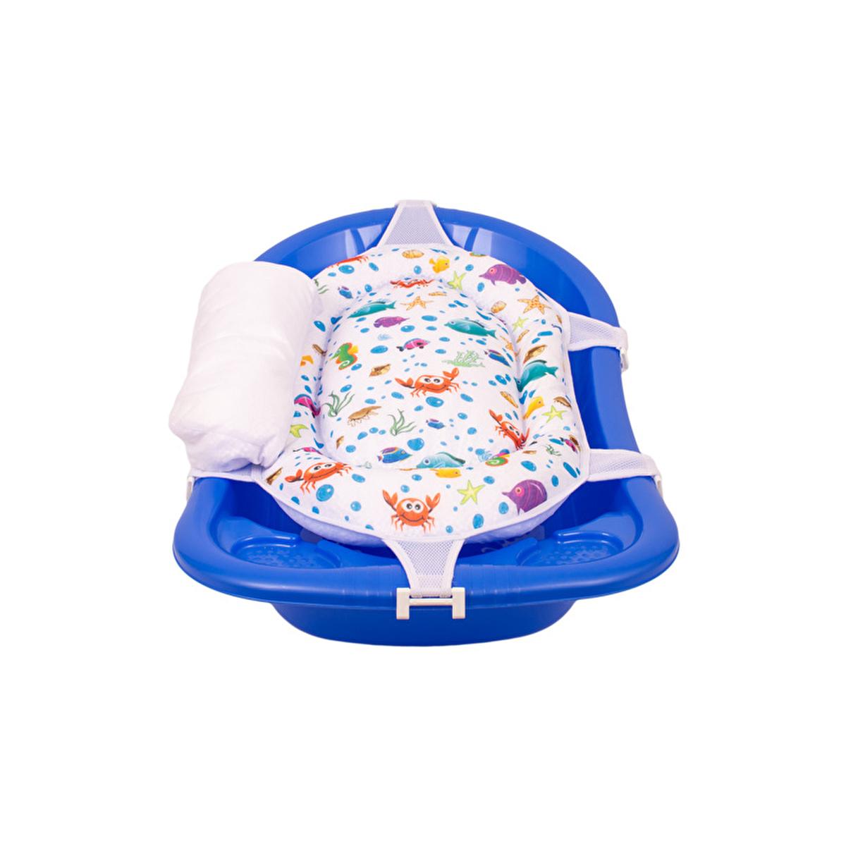 Sevi Bebe Baby Bath Support Cushion - Comfort & Safety for Newborns to 7 Months by Beauty Care Bag