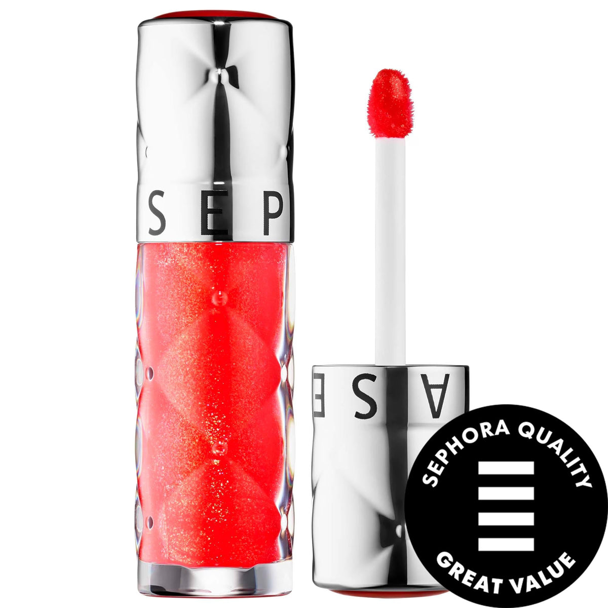 Outrageous Plump: Hydrating & High Shine Lip Gloss for Fuller Lips | Sunflower, Ginger & Peppermint Oil Enriched by Beauty Care Bag