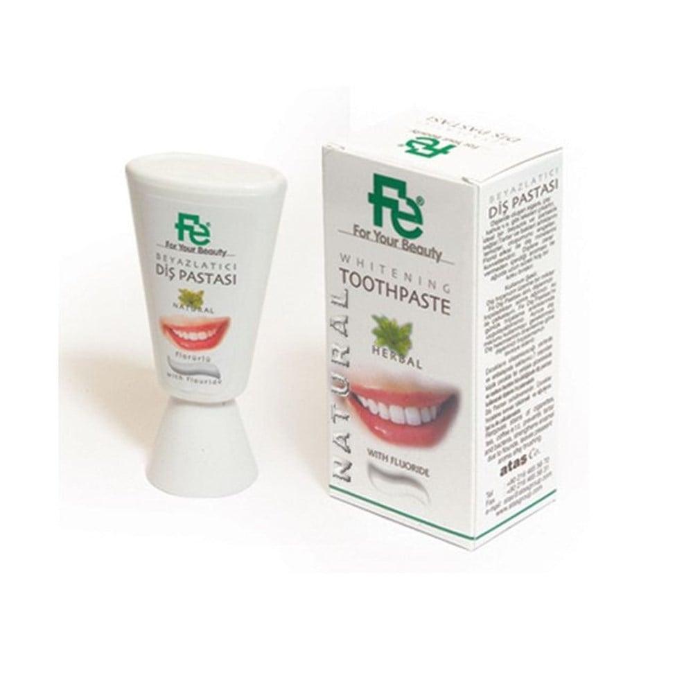 Fe Natural Toothpaste for Sensitive Teeth - 90g, Fluoride, Whitening & Tartar Control by Beauty Care Bag