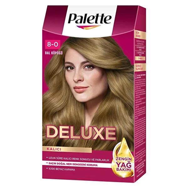 Palette Deluxe Honey Foam hair dye in shade 8-0