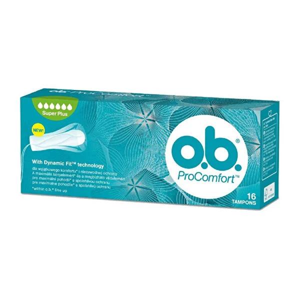 O.B Super Plus Tampons 16 Count - Feminine Hygiene Products for Heavy Flow Days by Beauty Care Bag
