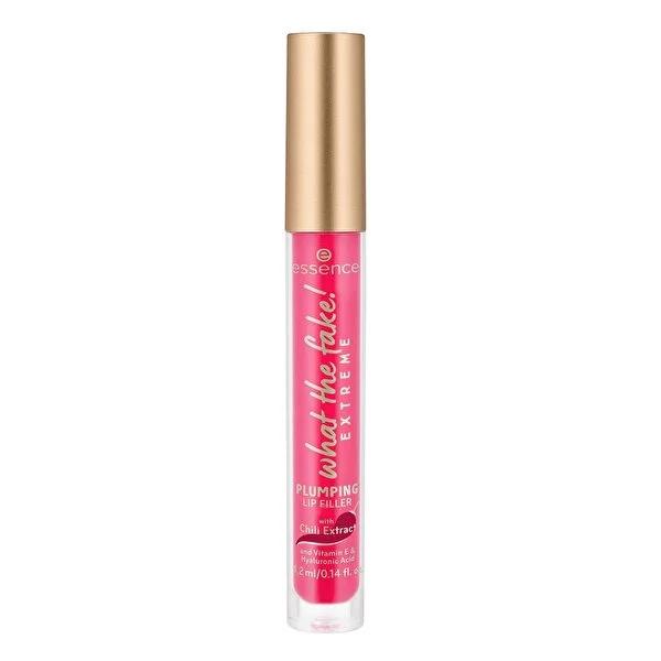 Essence What The Fake Extreme Plumping Lip Gloss: Vegan, High Shine, Natural Color with Hyaluronic Acid & Chili Extract for Fuller Lips by Beauty Care Bag