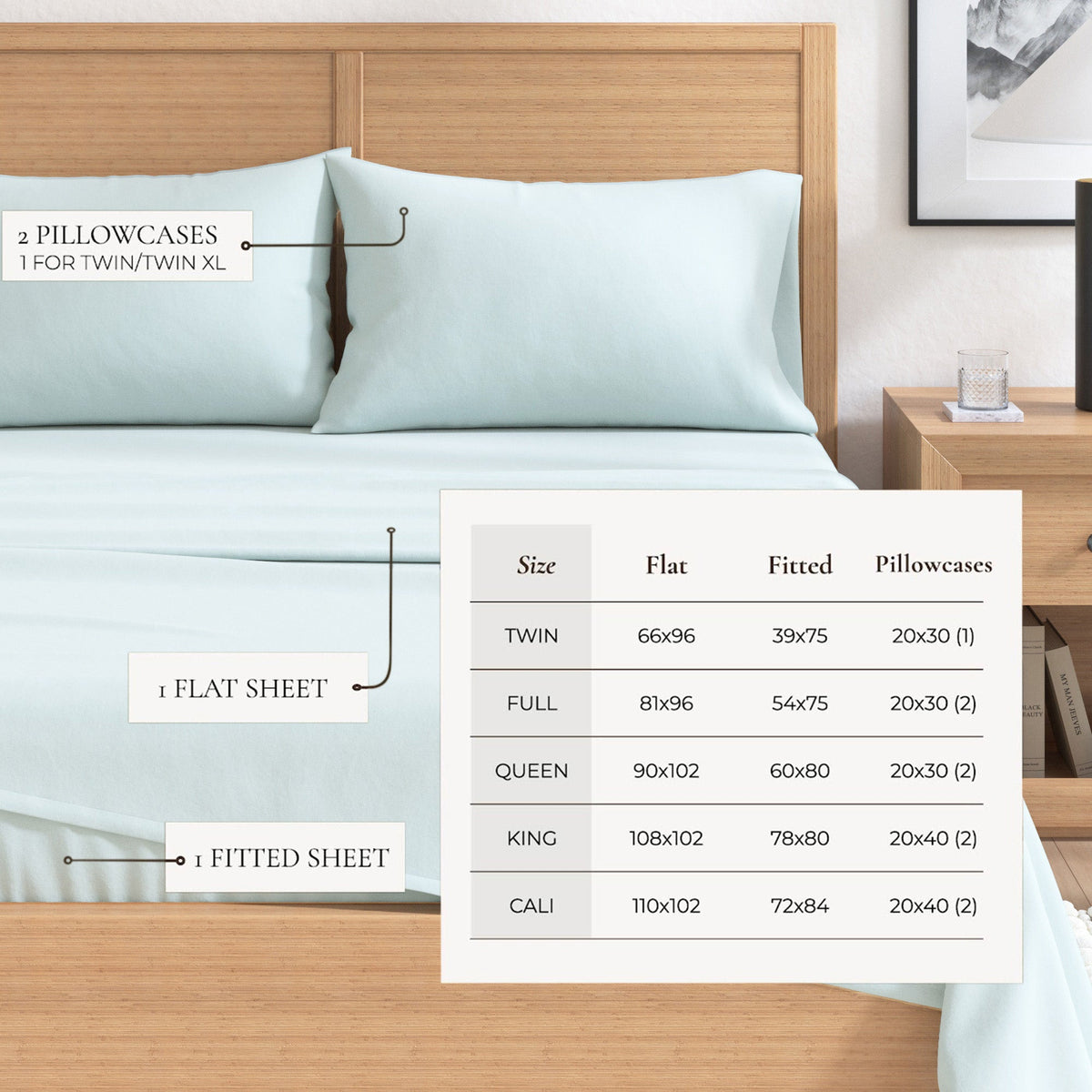 Cotton Solid Flannel Sheet - Nordic Collection by Great Bay Home