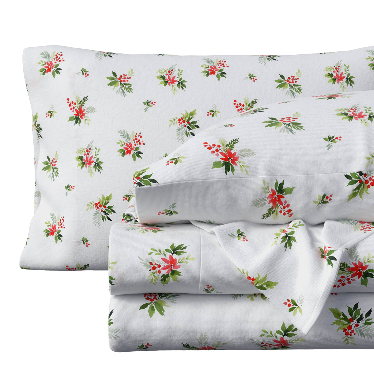 Turkish Cotton Flannel Sheet Set - Elevated Holiday Collection by Great Bay Home