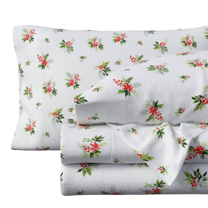 Turkish Cotton Flannel Sheet Set - Elevated Holiday Collection by Great Bay Home