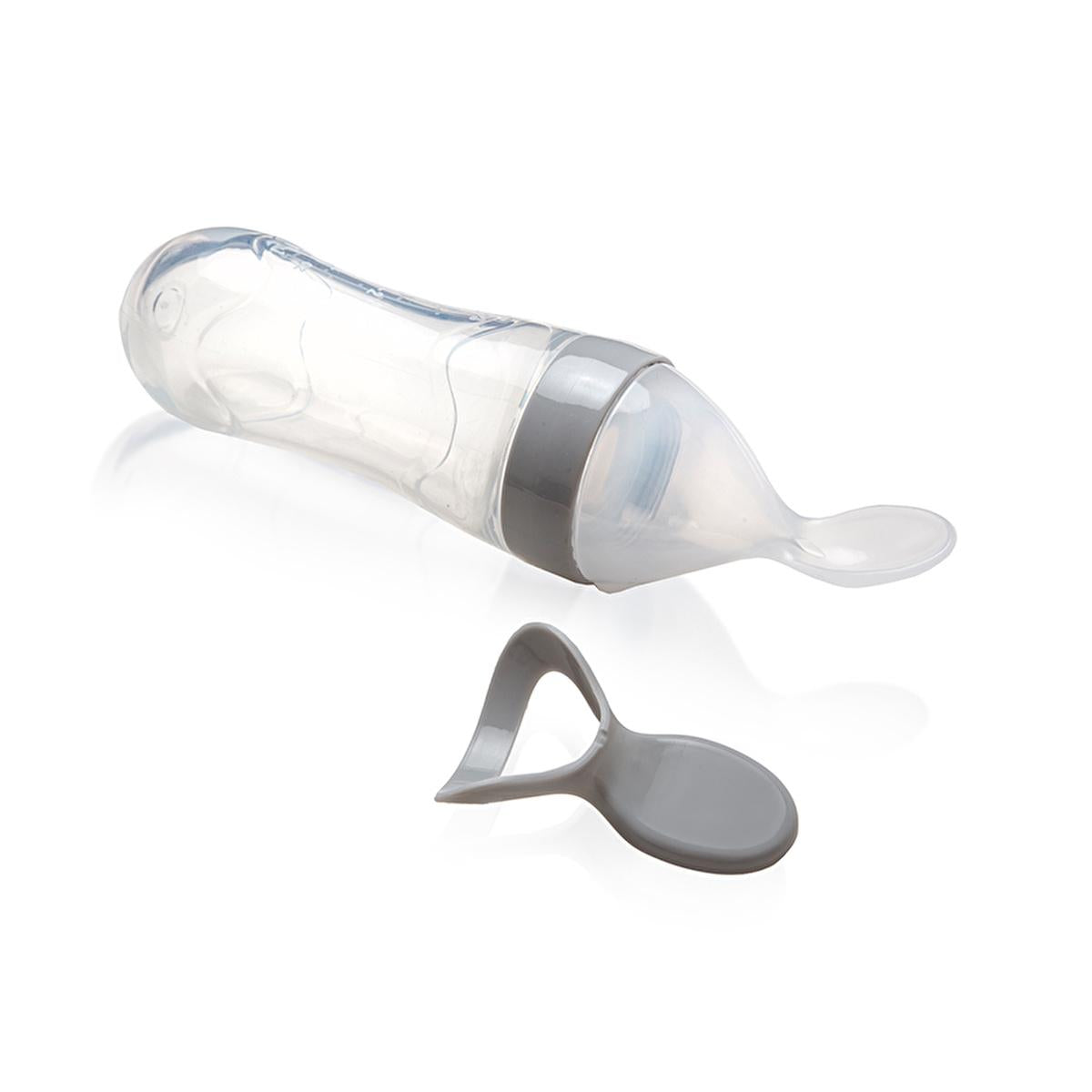 Babyjem Baby Squeeze Spoon - BPA-Free, One-Handed Feeding, Silicone Baby Feeding Utensils, Baby Feeding Accessories, Baby Feeding Spoon by Beauty Care Bag