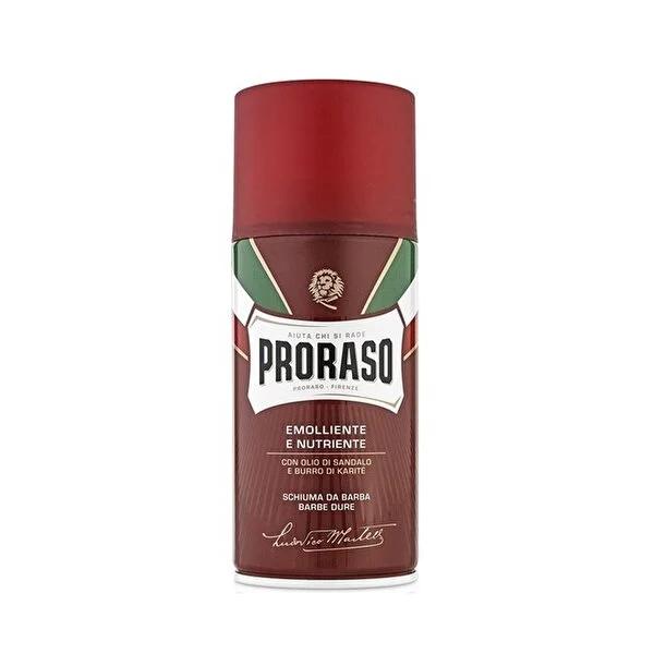 Proraso Shaving Cream Sandalwood Oil 300ml - Rich Lather for Dry & Coarse Beards, Men's Grooming Essentials by Beauty Care Bag