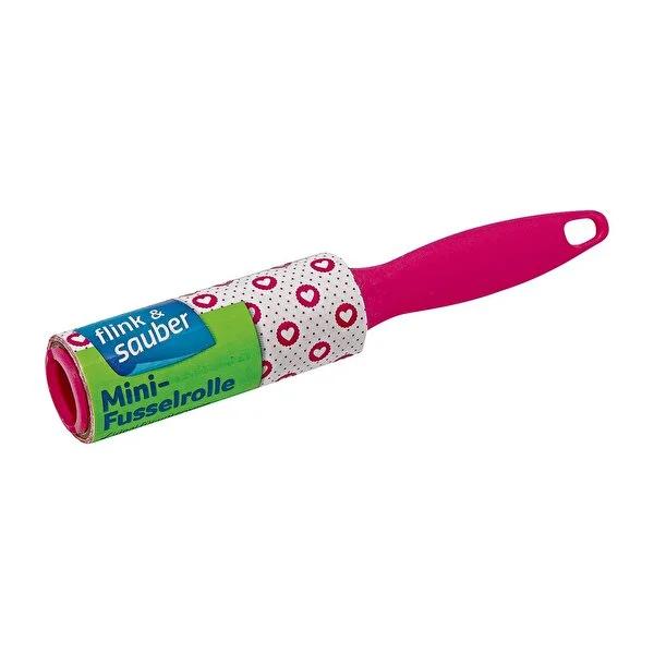 Flink & Sauber Travel Size Lint Roller: Portable Lint Remover for Clothes, Pet Hair - 1.8m Refill by Beauty Care Bag