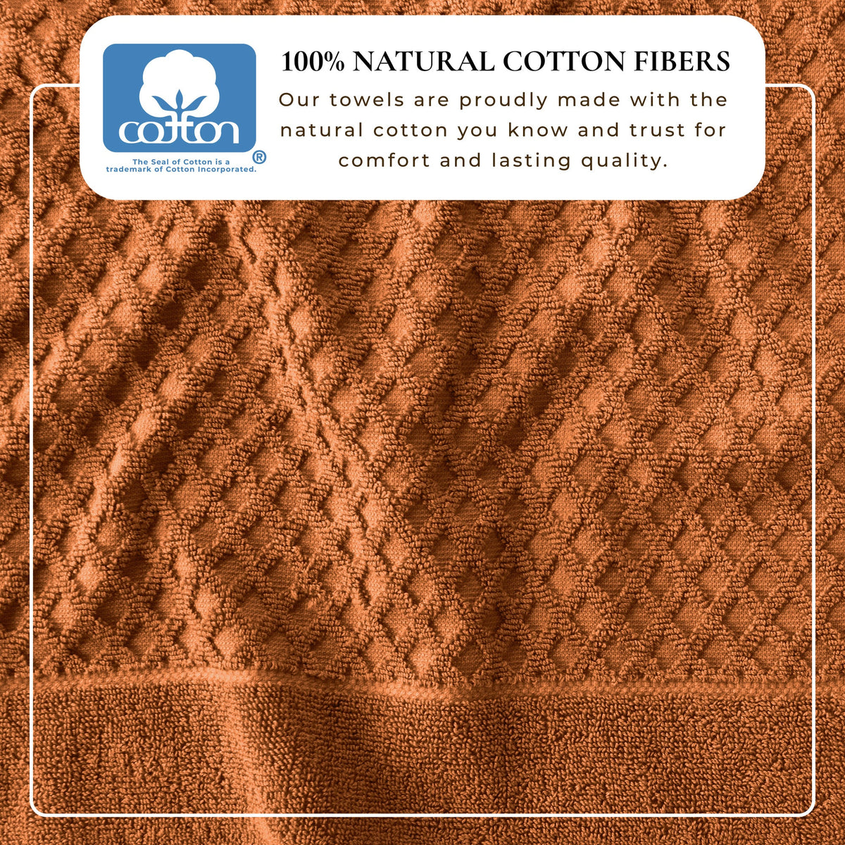 Cotton Diamond Waffle Weave Bath Towel Set - Grayson Collection by Great Bay Home