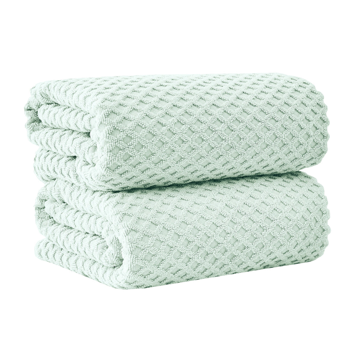 Cotton Diamond Waffle Weave Bath Towel Set - Grayson Collection by Great Bay Home