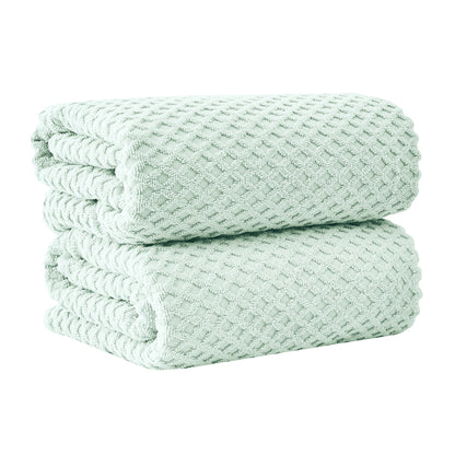 Cotton Diamond Waffle Weave Bath Towel Set - Grayson Collection by Great Bay Home