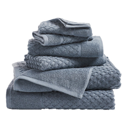Cotton Diamond Waffle Weave Bath Towel Set - Grayson Collection by Great Bay Home