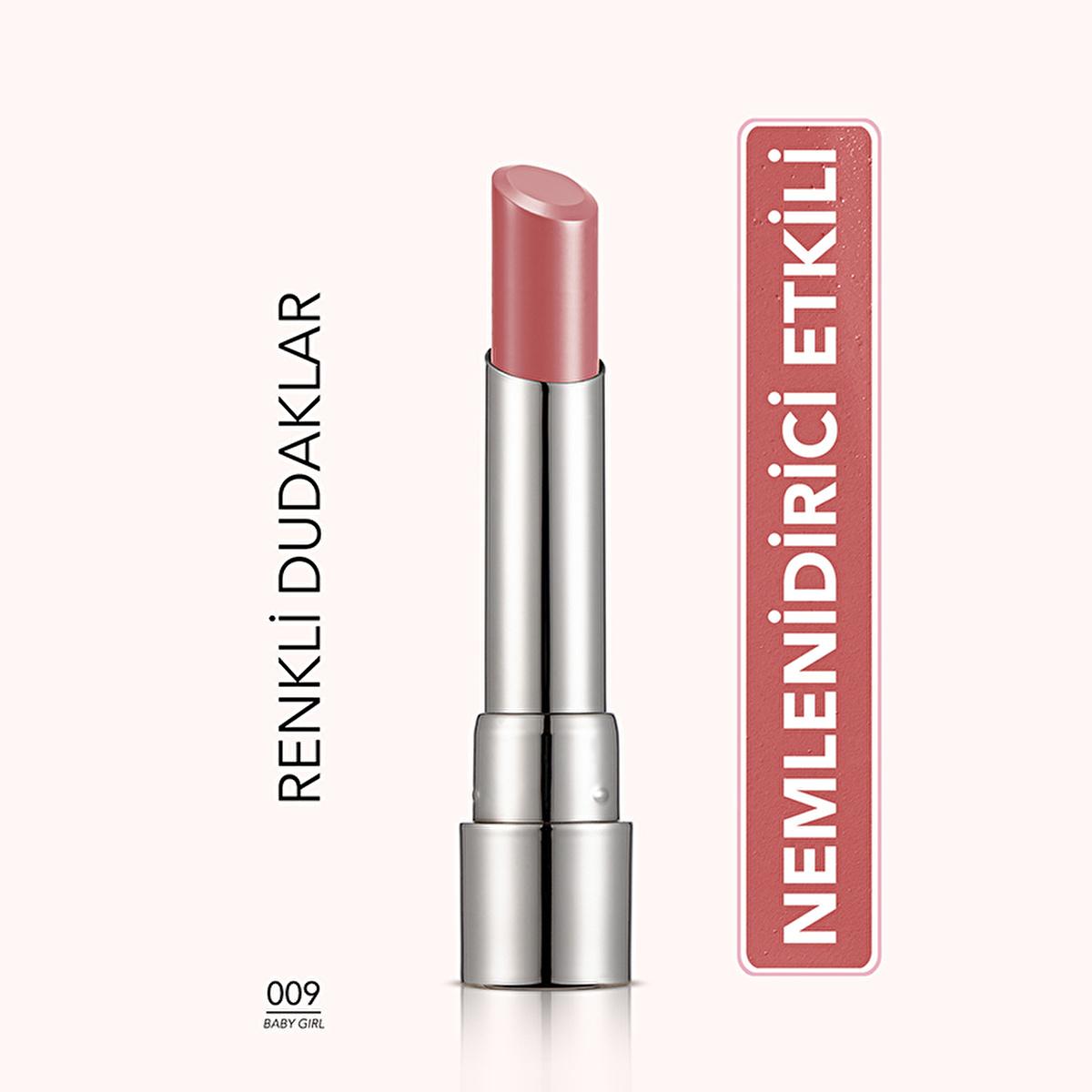 Flormar Sheer Up Baby Girl: Moisturizing Semi-Transparent Rose Lipstick for Natural, Glossy Lips - Hydrating, Lightweight Formula by Beauty Care Bag