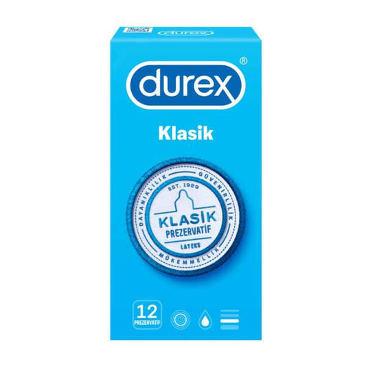 Durex Klasik Condoms - Trusted Contraception & STI Protection - 12 Count by Beauty Care Bag