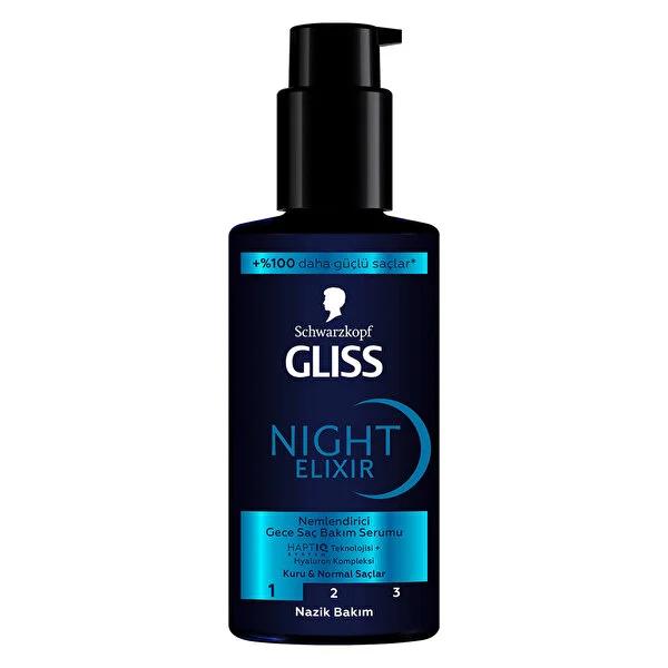 Gliss Night Elixir overnight moisturizing hair serum