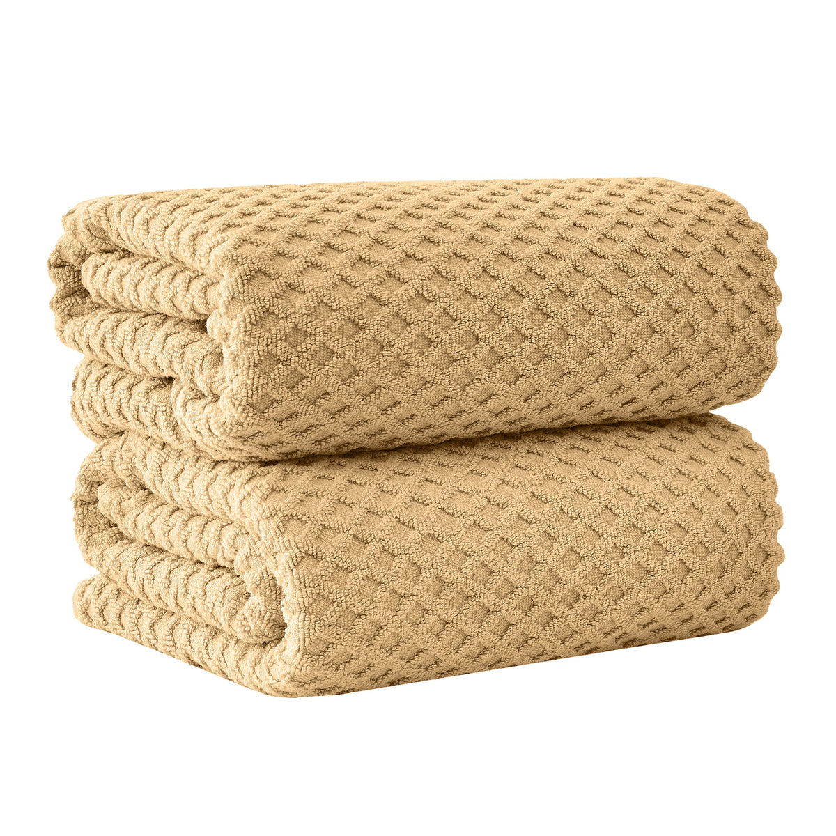 Cotton Diamond Waffle Weave Bath Towel Set - Grayson Collection by Great Bay Home
