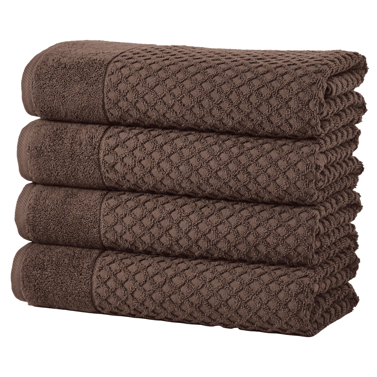 Cotton Diamond Waffle Weave Bath Towel Set - Grayson Collection by Great Bay Home