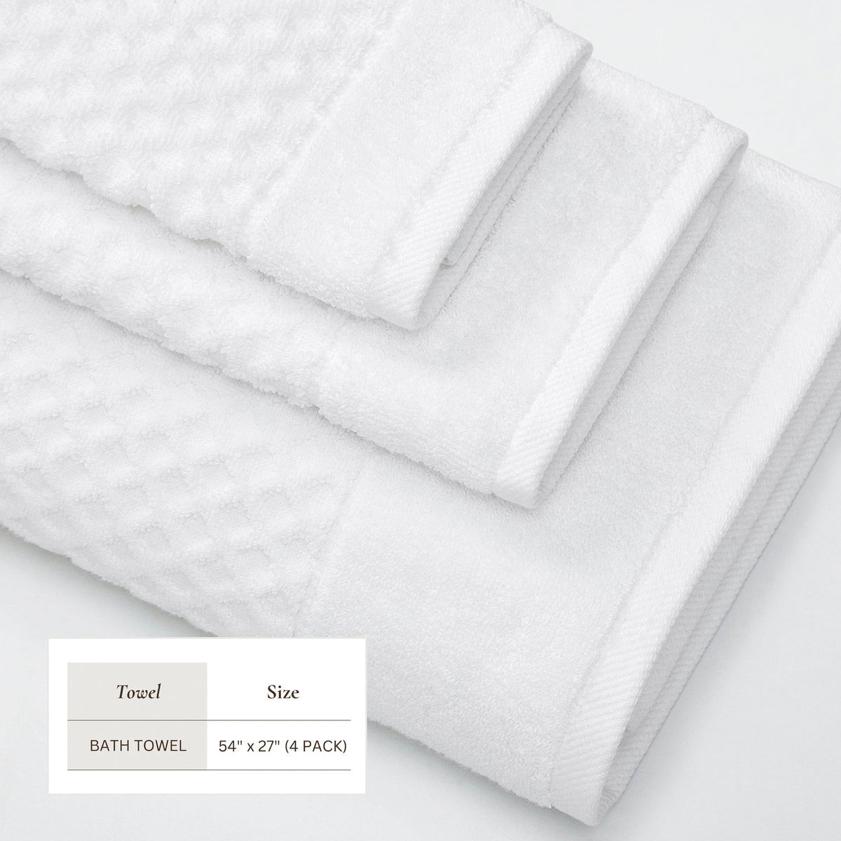 Cotton Diamond Waffle Weave Bath Towel Set - Grayson Collection by Great Bay Home